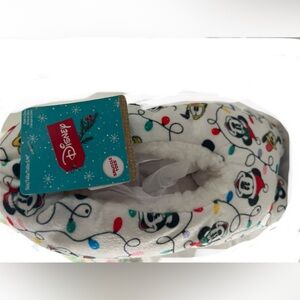 Disney Women's Slippers - White with Multicolor Design New